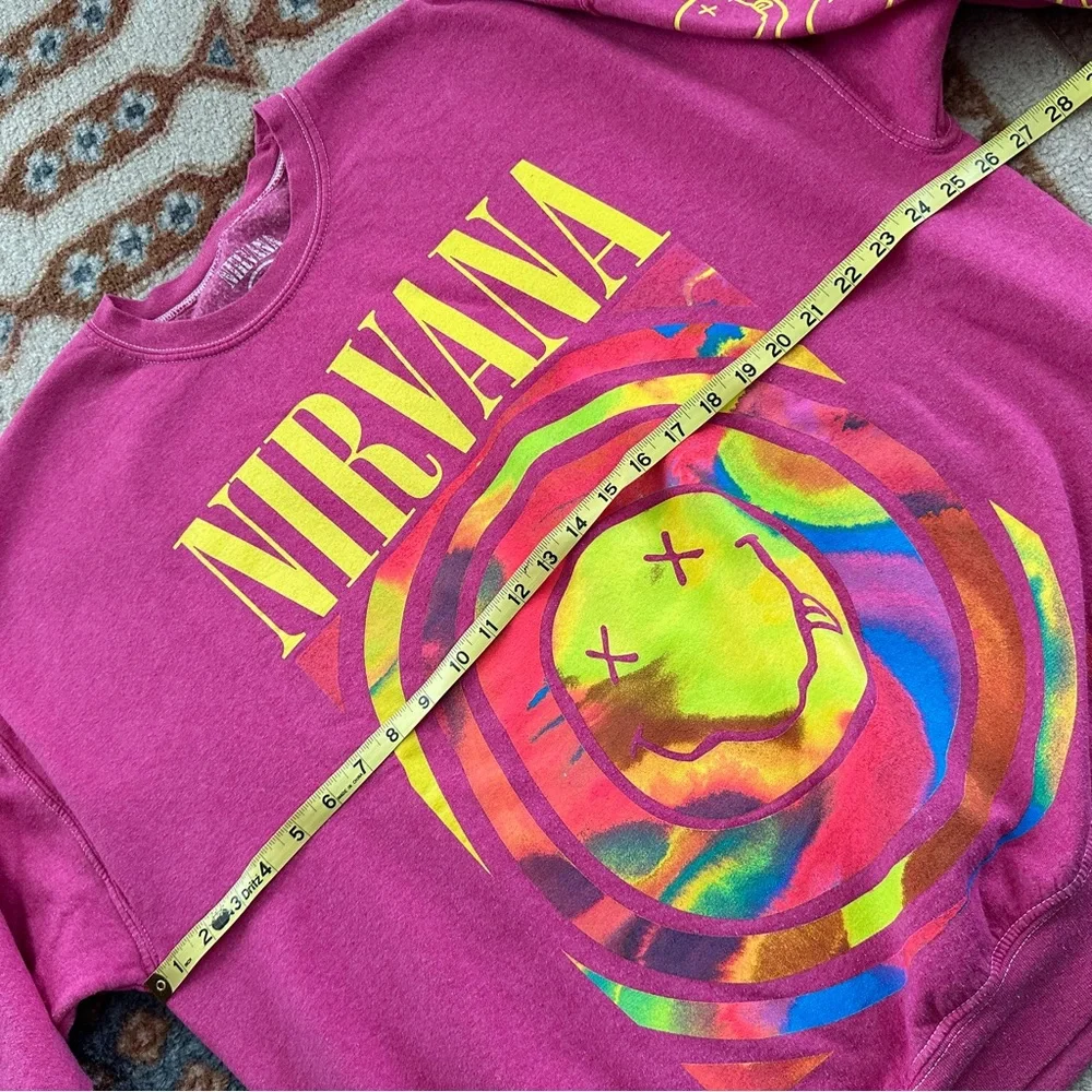 Urban Outfitters Nirvana Smiley Oversized Sweater - Grunge Streetwear Y2K - S/M‎